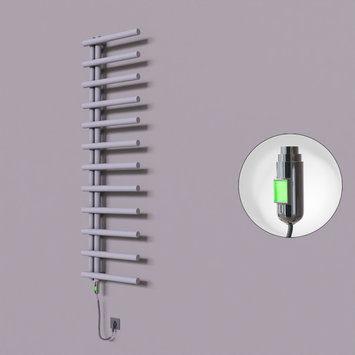 Radiva - Tuna Dekoratif Elektrikli Havlupan 500x1750 Gri (On/Off Düğmeli) 600W