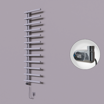 Radiva - Tuna Dekoratif Elektrikli Havlupan 500x1750 Gri (Thesis Termostat) 600W