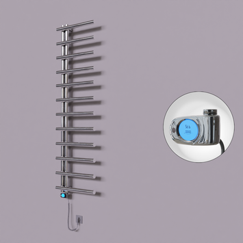 Radiva - Tuna Dekoratif Elektrikli Havlupan 500x1750 Krom (Musa Termostat) 300W