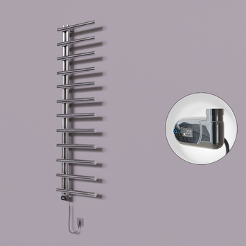 Radiva - Tuna Dekoratif Elektrikli Havlupan 500x1750 Krom (Thesis Termostat) 300W