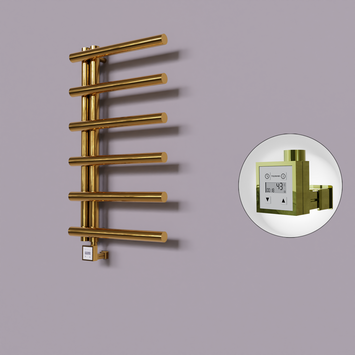 Radiva - Tuna Dekoratif Elektrikli Havlupan 500x850 Altın (KTX3 Termostat) 200W