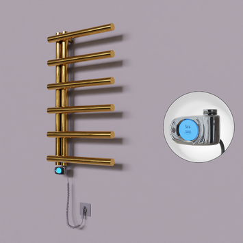 Radiva - Tuna Dekoratif Elektrikli Havlupan 500x850 Altın (Musa Termostat) 200W