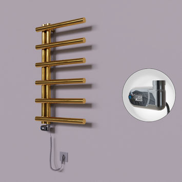 Radiva - Tuna Dekoratif Elektrikli Havlupan 500x850 Altın (Thesis Termostat) 200W