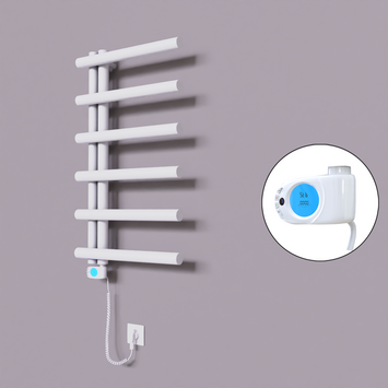 Radiva - Tuna Dekoratif Elektrikli Havlupan 500x850 Beyaz (Musa Termostat) 300W