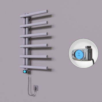 Radiva - Tuna Dekoratif Elektrikli Havlupan 500x850 Gri (Musa Termostat) 300W