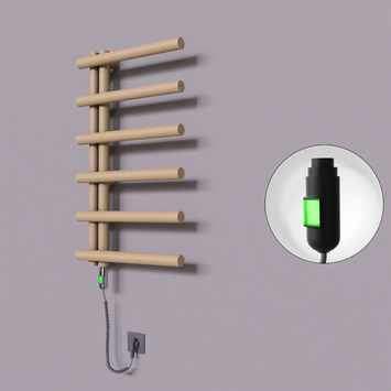 - Tuna Dekoratif Elektrikli Havlupan 500x850 Kapuçino (On/Off Düğmeli) 300W  - Tuna Dekoratif Elektrikli Havlupan 500x850 Kapuçino (On/Off Düğmeli) 300W