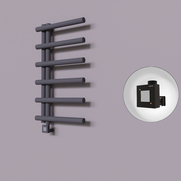 - Tuna Dekoratif Elektrikli Havlupan 500x850 Koyu Antrasit (KTX1 Termostat) 300W  - Tuna Dekoratif Elektrikli Havlupan 500x850 Koyu Antrasit (KTX1 Termostat) 300W