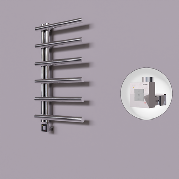 Radiva - Tuna Dekoratif Elektrikli Havlupan 500x850 Krom (KTX1 Termostat) 200W