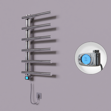 Radiva - Tuna Dekoratif Elektrikli Havlupan 500x850 Krom (Musa Termostat) 200W