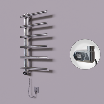 Radiva - Tuna Dekoratif Elektrikli Havlupan 500x850 Krom (Thesis Termostat) 200W