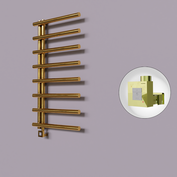  - Tuna Dekoratif Elektrikli Havlupan 600x1150 Altın (KTX1 Termostat) 300W