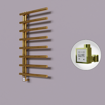 Radiva - Tuna Dekoratif Elektrikli Havlupan 600x1150 Altın (KTX3 Termostat) 300W