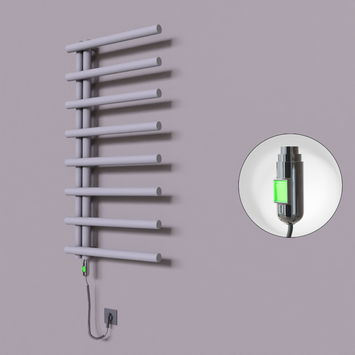 Radiva - Tuna Dekoratif Elektrikli Havlupan 600x1150 Gri (On/Off Düğmeli) 600W