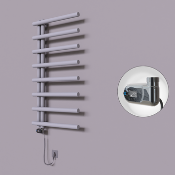 Radiva - Tuna Dekoratif Elektrikli Havlupan 600x1150 Gri (Thesis Termostat) 600W