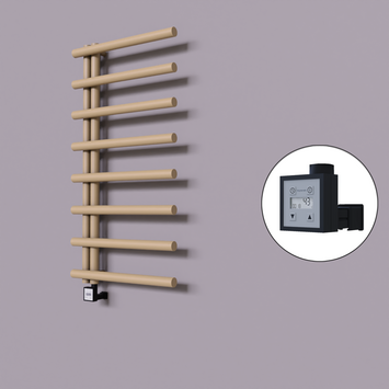 Radiva - Tuna Dekoratif Elektrikli Havlupan 600x1150 Kapuçino (KTX3 Termostat) 600W