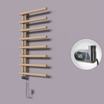 Radiva - Tuna Dekoratif Elektrikli Havlupan 600x1150 Kapuçino (Thesis Termostat) 600W
