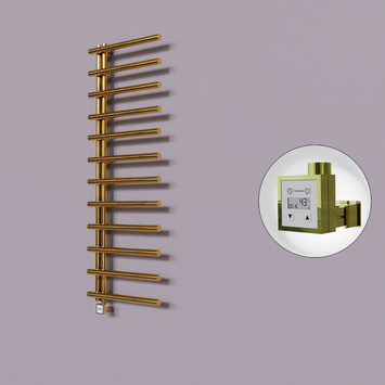  - Tuna Dekoratif Elektrikli Havlupan 600x1750 Altın (KTX3 Termostat) 600W