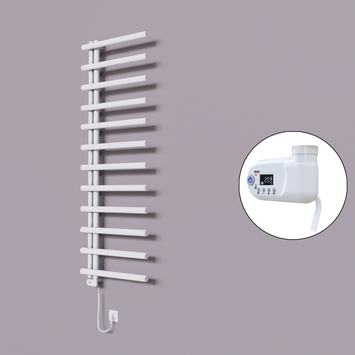 Radiva - Tuna Dekoratif Elektrikli Havlupan 600x1750 Beyaz (Thesis Termostat) 900W