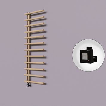  - Tuna Dekoratif Elektrikli Havlupan 600x1750 Kapuçino (KTX1 Termostat) 1000W