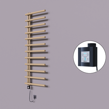 Radiva - Tuna Dekoratif Elektrikli Havlupan 600x1750 Kapuçino (KTX4 Termostat) 1000W Spiral Kablolu