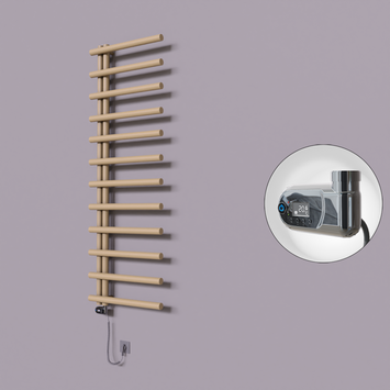 Radiva - Tuna Dekoratif Elektrikli Havlupan 600x1750 Kapuçino (Thesis Termostat) 900W