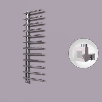  - Tuna Dekoratif Elektrikli Havlupan 600x1750 Krom (KTX1 Termostat) 600W