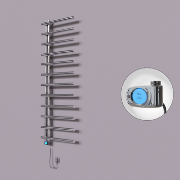 Radiva - Tuna Dekoratif Elektrikli Havlupan 600x1750 Krom (Musa Termostat) 600W