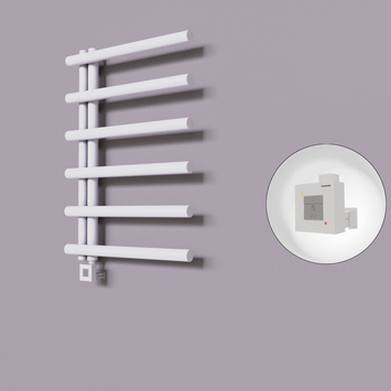  - Tuna Dekoratif Elektrikli Havlupan 600x850 Beyaz (KTX1 Termostat) 300W