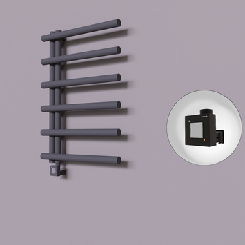 - Tuna Dekoratif Elektrikli Havlupan 600x850 Koyu Antrasit (KTX1 Termostat) 300W  - Tuna Dekoratif Elektrikli Havlupan 600x850 Koyu Antrasit (KTX1 Termostat) 300W