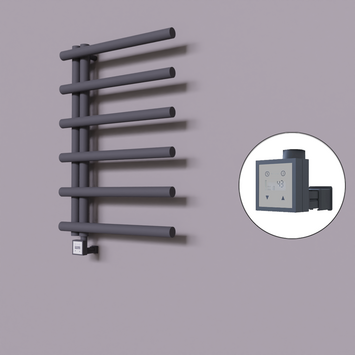 - Tuna Dekoratif Elektrikli Havlupan 600x850 Koyu Antrasit (KTX3 Termostat) 300W  - Tuna Dekoratif Elektrikli Havlupan 600x850 Koyu Antrasit (KTX3 Termostat) 300W