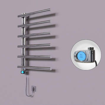 Radiva - Tuna Dekoratif Elektrikli Havlupan 600x850 Krom (Musa Termostat) 200W