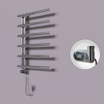  - Tuna Dekoratif Elektrikli Havlupan 600x850 Krom (Thesis Termostat) 200W