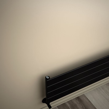- Type 10H Decorative Radiator 292x1500 Matte Black (Thin Radiator)  - Type 10H Decorative Radiator 292x1500 Matte Black (Thin Radiator)