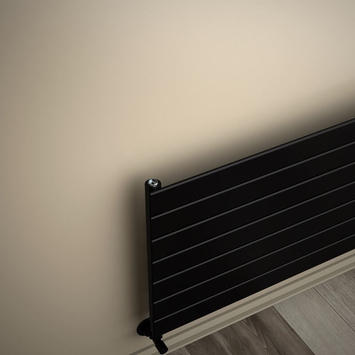 Radiva - Type 10H Decorative Radiator 514x1700 Matte Black (Thin Radiator)
