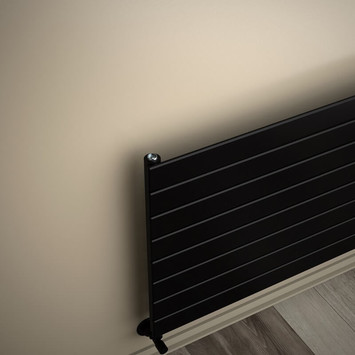 Radiva - Type 10H Decorative Radiator 588x700 Matte Black (Thin Radiator)