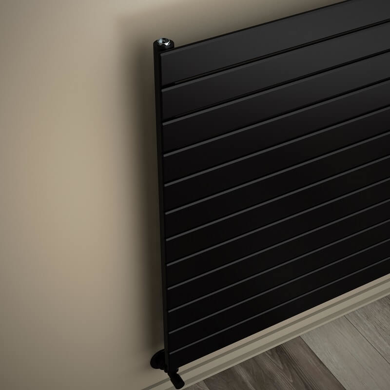 Type 10H Decorative Radiator 884x1300 Matte Black (Thin Radiator)