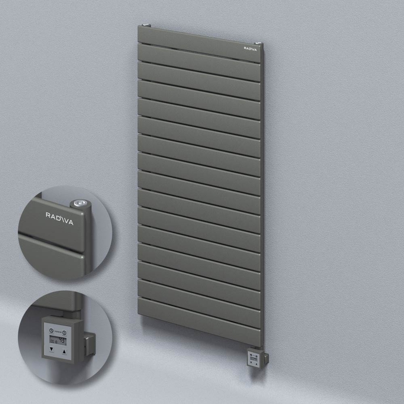 Type 10H Electric Steel Decorative Radiator 1180x600 Anthracite (KTX3 Thermostat) 1000W