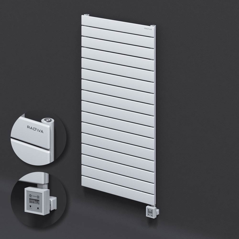 Type 10H Electric Steel Decorative Radiator 1180x600 White (KTX3 Thermostat) 1000W