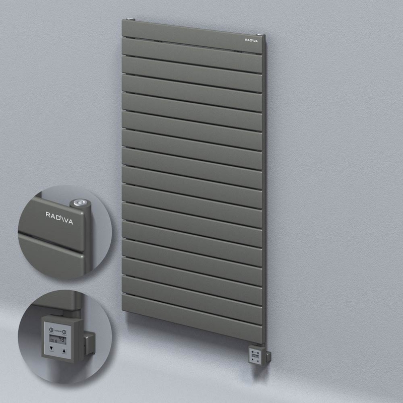 Type 10H Electric Steel Decorative Radiator 1180x700 Anthracite (KTX3 Thermostat) 1000W