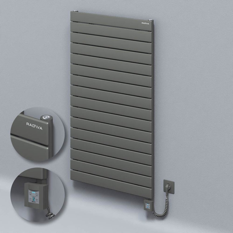 Type 10H Electric Steel Decorative Radiator 1180x700 Anthracite (KTX4 Thermostat) 1000W Spiral Cable