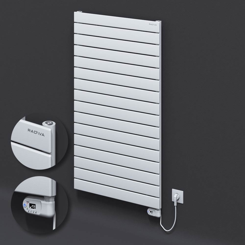 Type 10H Electric Steel Decorative Radiator 1180x700 White (Thesis Thermostat) 900W