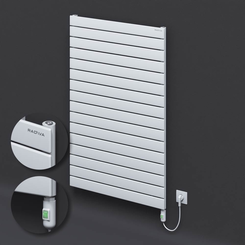 Type 10H Electric Steel Decorative Radiator 1180x800 White (On/Off Button) 1200W