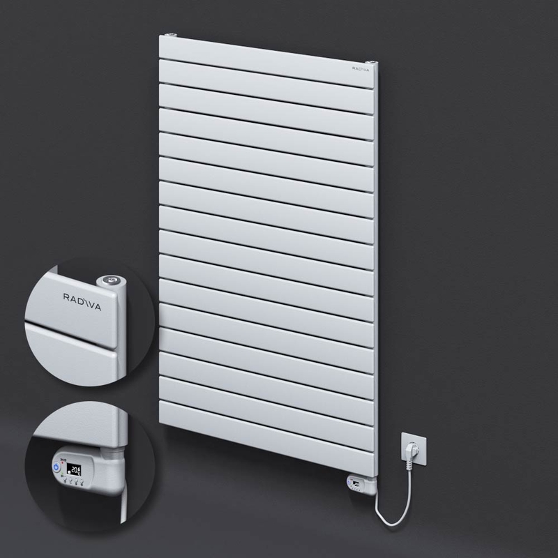Type 10H Electric Steel Decorative Radiator 1180x800 White (Thesis Thermostat) 900W