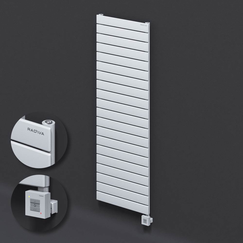 Type 10H Electric Steel Decorative Radiator 1476x500 White (KTX1 Thermostat) 1000W