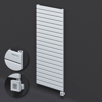 Radiva - Type 10H Electric Steel Decorative Radiator 1476x600 White (KTX1 Thermostat) 1000W