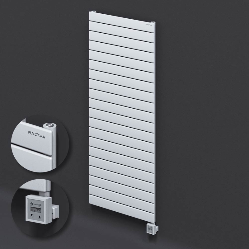 Type 10H Electric Steel Decorative Radiator 1476x600 White (KTX3 Thermostat) 1000W