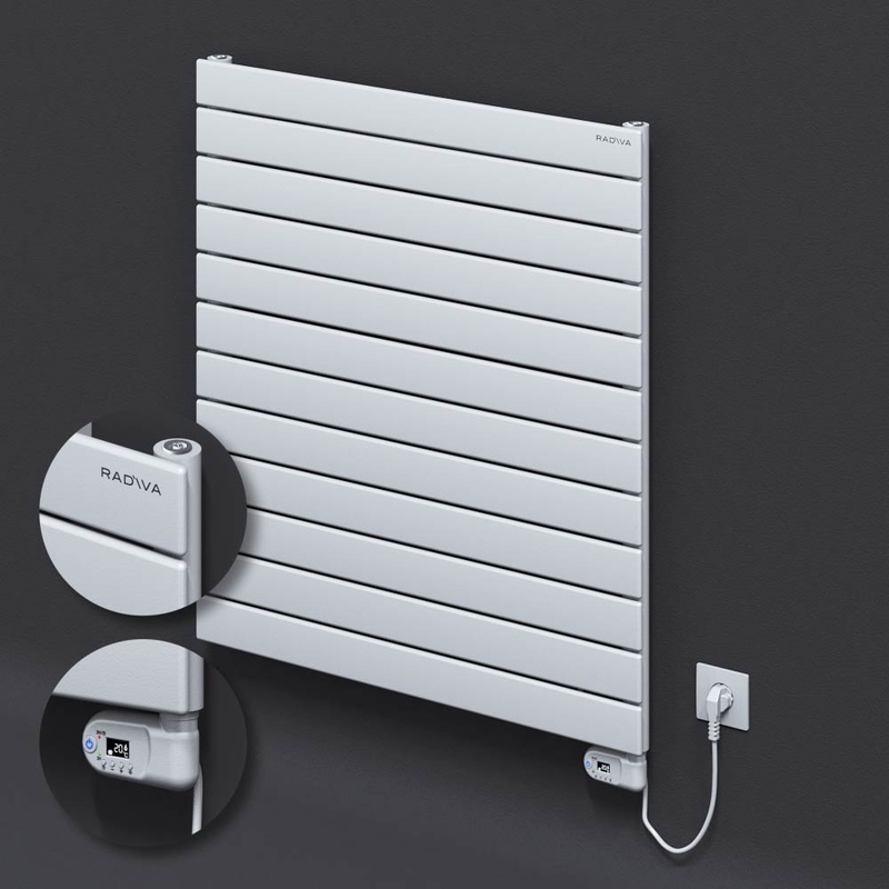 Type 10H Electric Steel Decorative Radiator 884x800 White (Thesis Thermostat) 900W