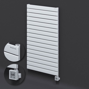 Radiva - Type 10H Electric Steel Radiateur Décoratif 1180x700 Blanc (KTX3 Thermostat) 1000W