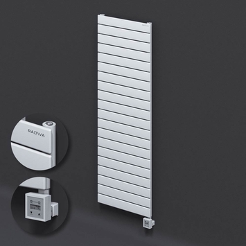 Radiva - Type 10H Electric Steel Radiateur Décoratif 1476x500 Blanc (KTX3 Thermostat) 1000W