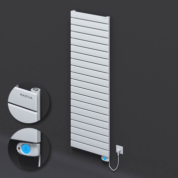 Radiva - Type 10H Electric Steel Radiateur Décoratif 1476x500 Blanc (Musa Thermostat) 900W